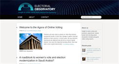 Desktop Screenshot of electoralobservatory.org
